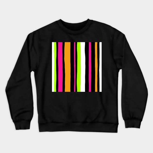 Striped candy Crewneck Sweatshirt by marina63